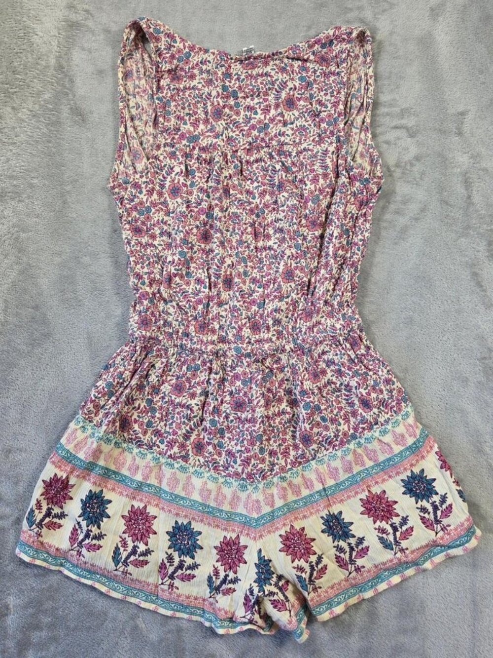 Floral Boho Romper Pink - Picture 1 of 1